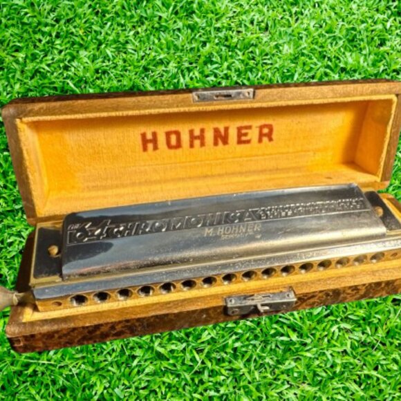 Vintage Hohner 64 Chromonica Model 280/64 in C With Original Storage Box - Picture 1 of 6